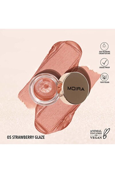 MOİRA ظلال العيون الكريمية اللامعة من إيفرلاست (005، بريق الفراولة)