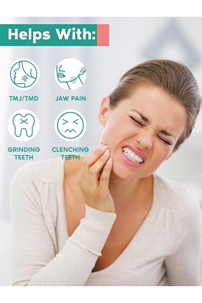 TERRIFI TMJ Relief Massager, Vibration & Heating, Ergonomic Multi-Needle Design (Green)