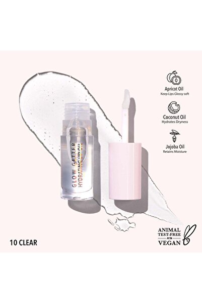 MOİRA زيت الشفاه المرطب جلو جيتر (010، شفاف)
