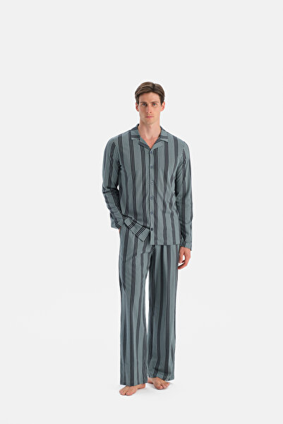 Eros Long Sleeve Shirt Pajama Set.