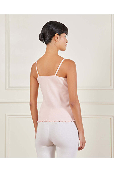 REDTAG Women Pink Strappy Lace Vest