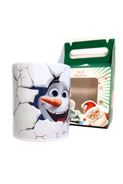 ZEEA COUTURE Ceramic mug with snowman decoration