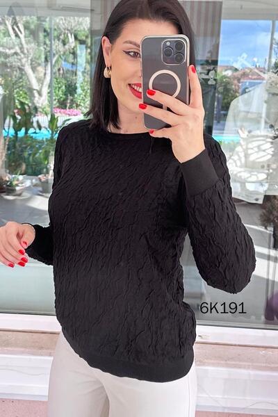İnce Topuk Patterned Knitwear Blouse 6K191