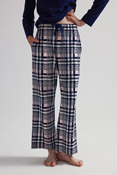 Hays Kadın Pamuklu Cepli Uzun Pijama Altı