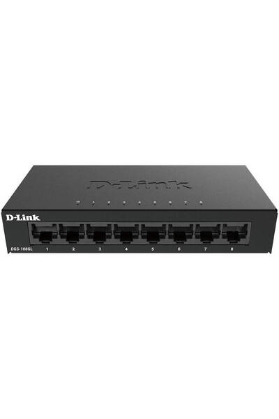 D-Link DGS-108GL 8-Port Gigabit Unmanaged Desktop Switch