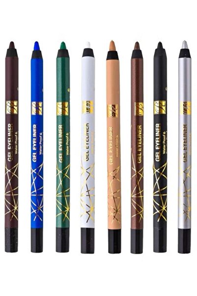 ROSE BERRYY أقلام تحديد العيون من شمع روز بيري، 8 قطع، متعدد الألوان