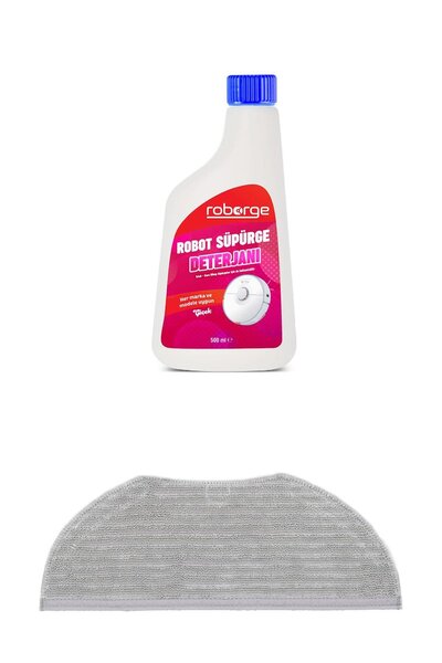 Roborge Xiaomi 2in1 Essential Robot Vacuum Cleaner Mop Cloth + Robot Vacuum Cleaner Detergent - Flower