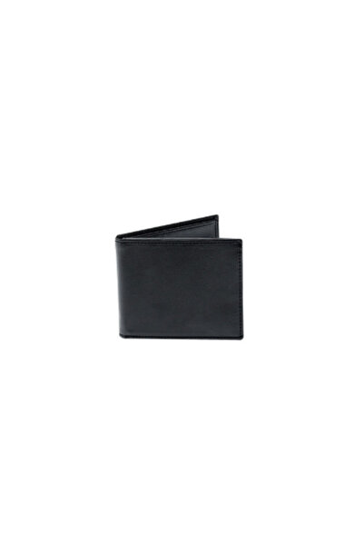 VeraCity Men's Plain Black 100% Synthetic Leather Wallet with Money Card Photo Compartment