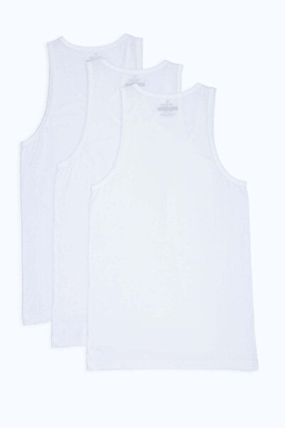 REDTAG White 3-Pack Sleeveless Vest