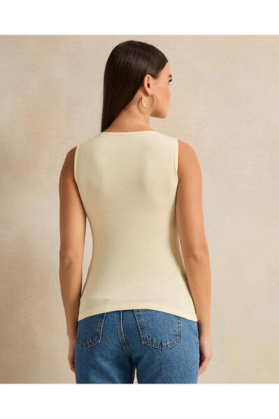 REDTAG Women Yellow Plain Vest
