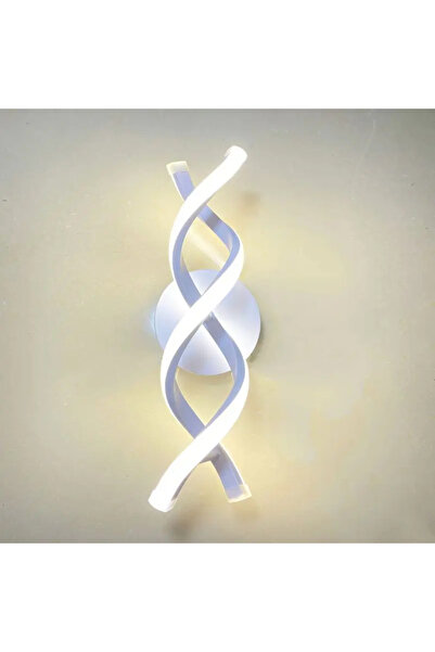 luminastar Aplică de perete, spirală, 40W, corp alb, lumină caldă/neutră/rece, înălțime 45 cm