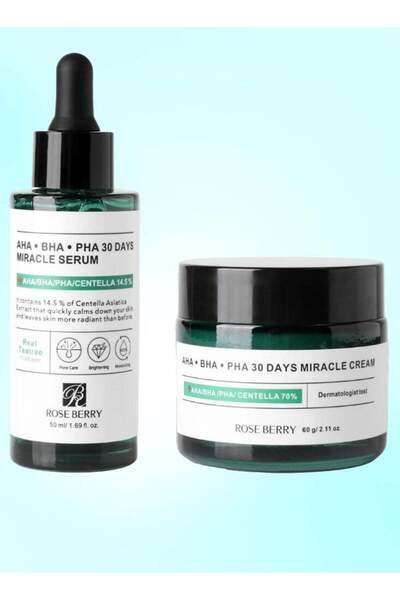 roseberry Rose Berry AHA • BHA • PHA 30 Days Miracle Serum & Cream