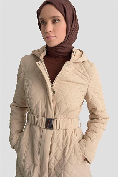 Armine Kemerli Kapitone Kaban 25KT706 Bej