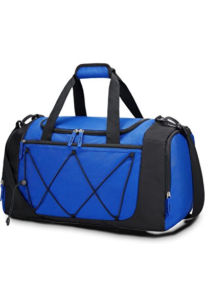 Vorspack Gym Bag for Men - 21 Inch Duffle with Shoe Compartment, Blue