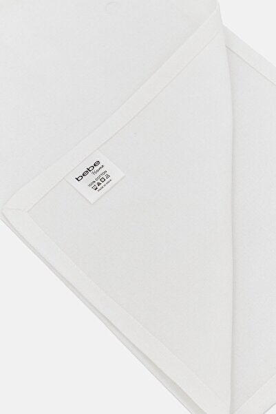 Bebe 4 Pieces Solid Cotton Table Napkins, White