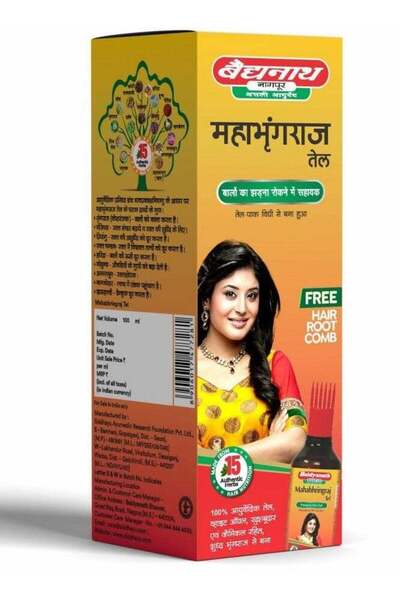 Baidyanath ماهابهرينغراج تيل لنمو الشعر ومضاد للقشرة - عبوة من قطعتين