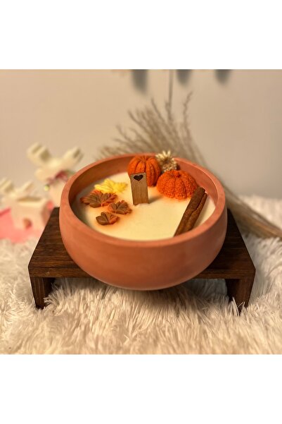 Reverie Mum Pumpkin Spice Kase Mum 🍂 | El Yapımı Soya Wax – Sonbahar Dekor &...