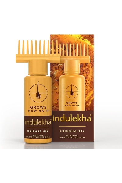 Indulekha زجاجة زيت الشعر Bringha Selfie سعة 100 مل (عبوة واحدة)