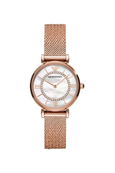 Emporio Armani Women's Gianni T-Bar Analog Watch AR11320 - 32 mm - Rose Gold