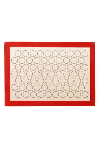 Vacron Covor de copt pentru macarons, antiaderent, 40x30 cm, 67 macarons, alb