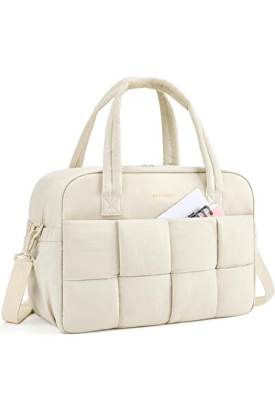 BAGSMART Gym Bag for Women, Lightweight Weekender Duffle with Wet Pocket & 15.6" Laptop Compartment,