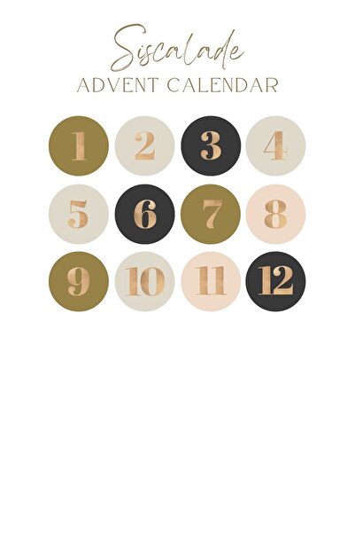 siscalade advent calendar 13 hediyeli kutu