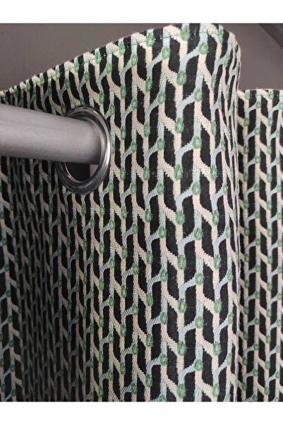 Evcimenhome Lined Rustic Curtain with Eyelet Metal Rings 170Cmx230Cm Brid