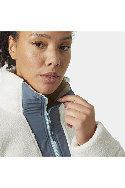 Helly Hansen Polar Imperial Pile Zip Pullover Women's White Mock Neck Sweatshirt