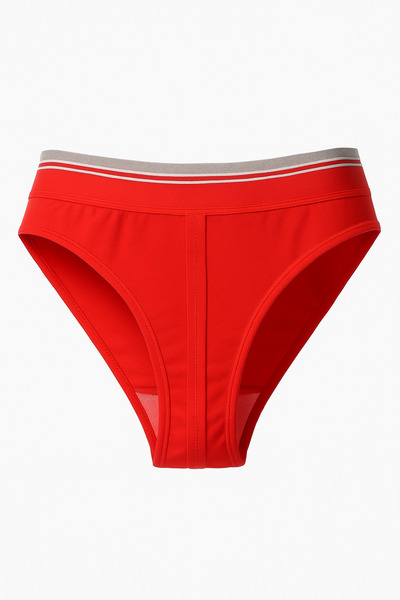 SOYTEMİZ Premium νάιλον γυναικείο εσώρουχο εξαιρετικά ελαστικό που δεν εκπλέκει ιδρώτα κόκκινο