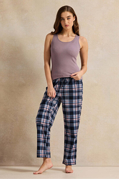 REDTAG Women Lilac Plain Sleeveless Vest