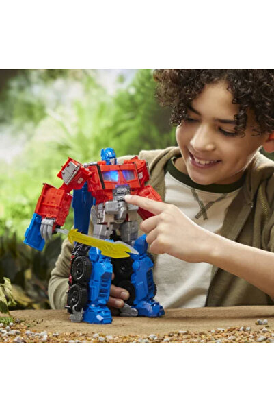 Hasbro Figurina Transformers: Rise of the Beasts – Optimus Prime cu Modul Bestie