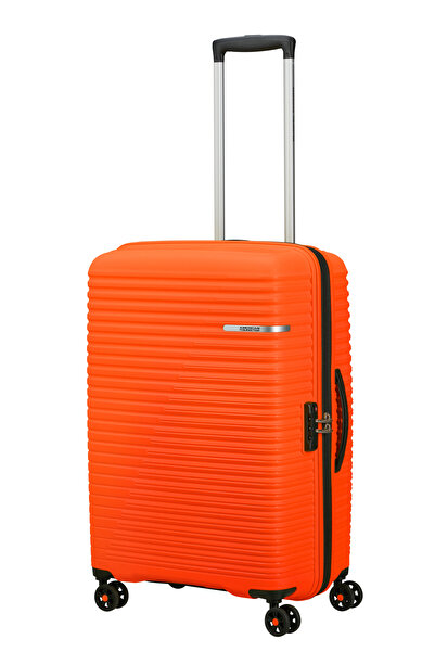 American Tourister LIFTOFF-901 Troller Medium Orange Suitcase-67/24 cm, 4 H-Spin wheels