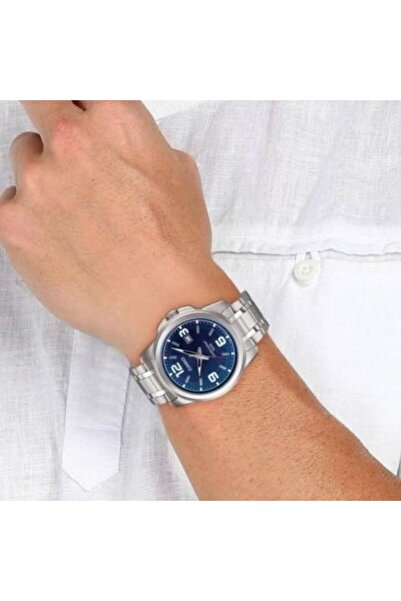 Casio classic pointer waterproof Shi Ying movement stainless steel strap watch