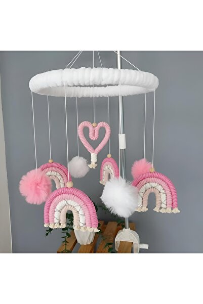 Nilsu Tasarım Kız Bebek Dönencesi | Beşik Süsü | Bebek Odası Dekor