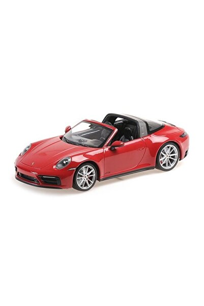 Minichamps Macheta auto, PORSCHE 911 (992) TARGA 4 GTS - 2021 - ROSU 1:18