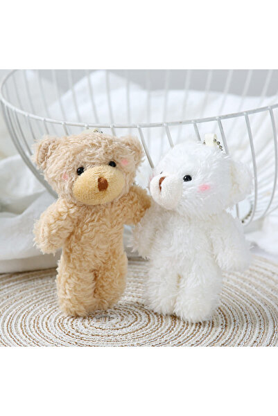 İNCİ sepette سلسلة مفاتيح على شكل دب مع حقيبة صغيرة