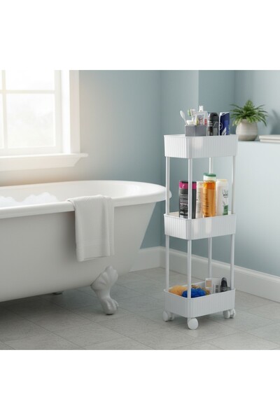 VİLORA HOME ELİTE - 3 Katlı Çok Amaçlı Pratik Banyo Ve Mutfak Organizer Düzen...