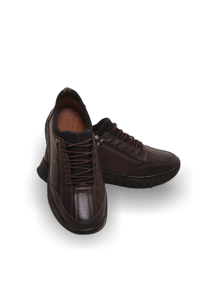 Derimoda Genuine Leather Women Shoes Coffee