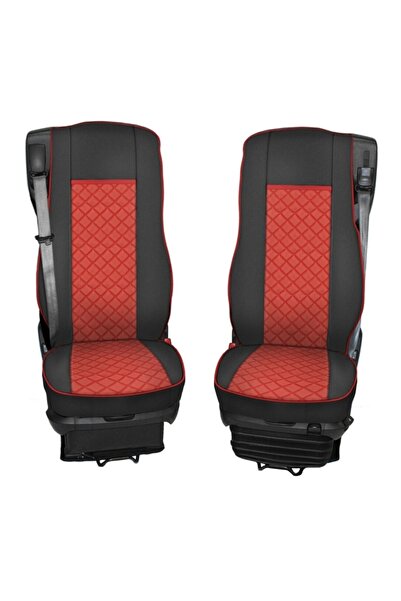 DELUXETUNING Set huse scaune camion compatibile DAF XF euro 6 2012->, piele e...