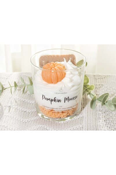 Liryo Candles Scented candle made of 100% natural soy wax, Liryo Candles, 200g - Pumpkin Mousse fragrance