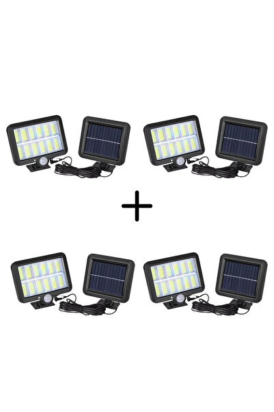 OEM Set de 4 lămpi cu panouri solare, 12 COB, senzor de mișcare