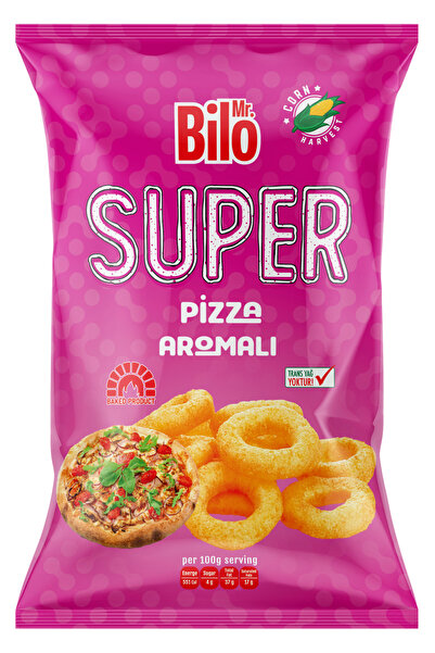 MJ COMPANY MR. BİLO SUPER PİZZA AROMALI 20 ADET 90 GR