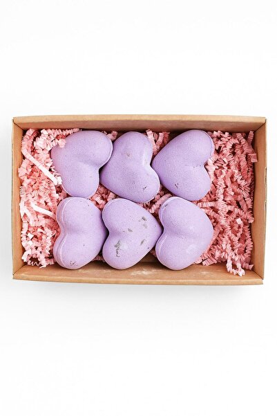 AW Gifts French Lavender Bubble Bath Hearts 70 gr set of 6 pieces - 5 + 1 FREE