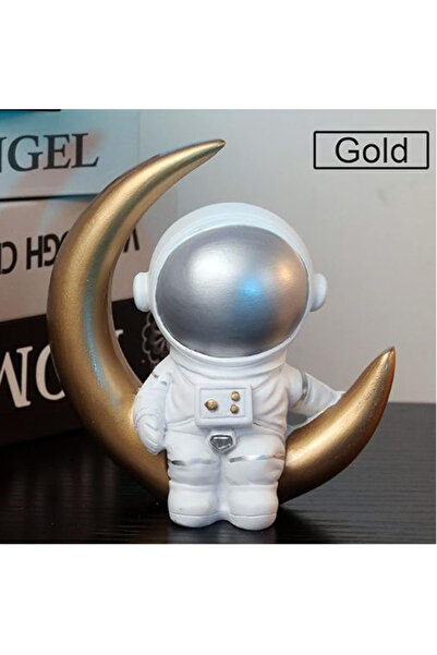 Generic Moon Astronaut Table Decoration, Exquisite Resin Space Figurine, Perfect Gift for Space Lovers