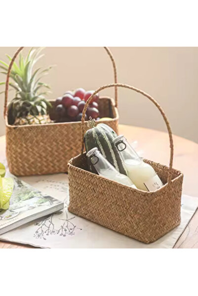 SPR Rattan Basket Set (Handmade, Natural Rattan, 2 Sizes)