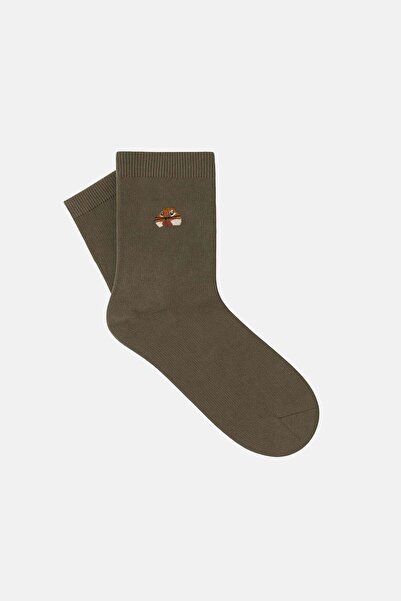 WWF Market Squirrel Bamboo Socks - Khaki