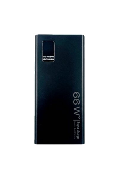 OEM Power Bank 66W 20000mAh, 4 Integrated Cables, 4 Ports, PD + QC 3.0, LED, Black
