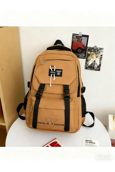 Generic College Student Outdoor Travel Leisure Trend Dual-Shoulder Backpack