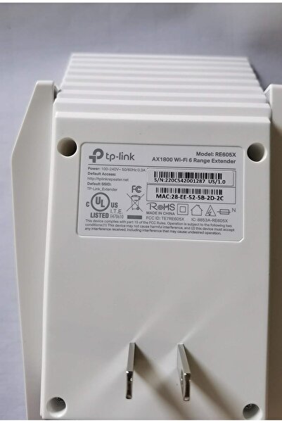 TP-LINK AX1800 WiFi 6 Extender (RE605X) - Dual-Band with Gigabit Port