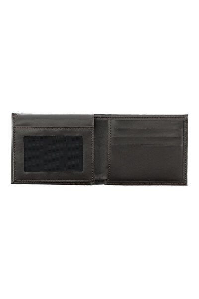 Kiğılı Plain Men's Card Holder Wallet with Coin Compartment